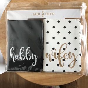 Hubby and Wifey Passport Covers